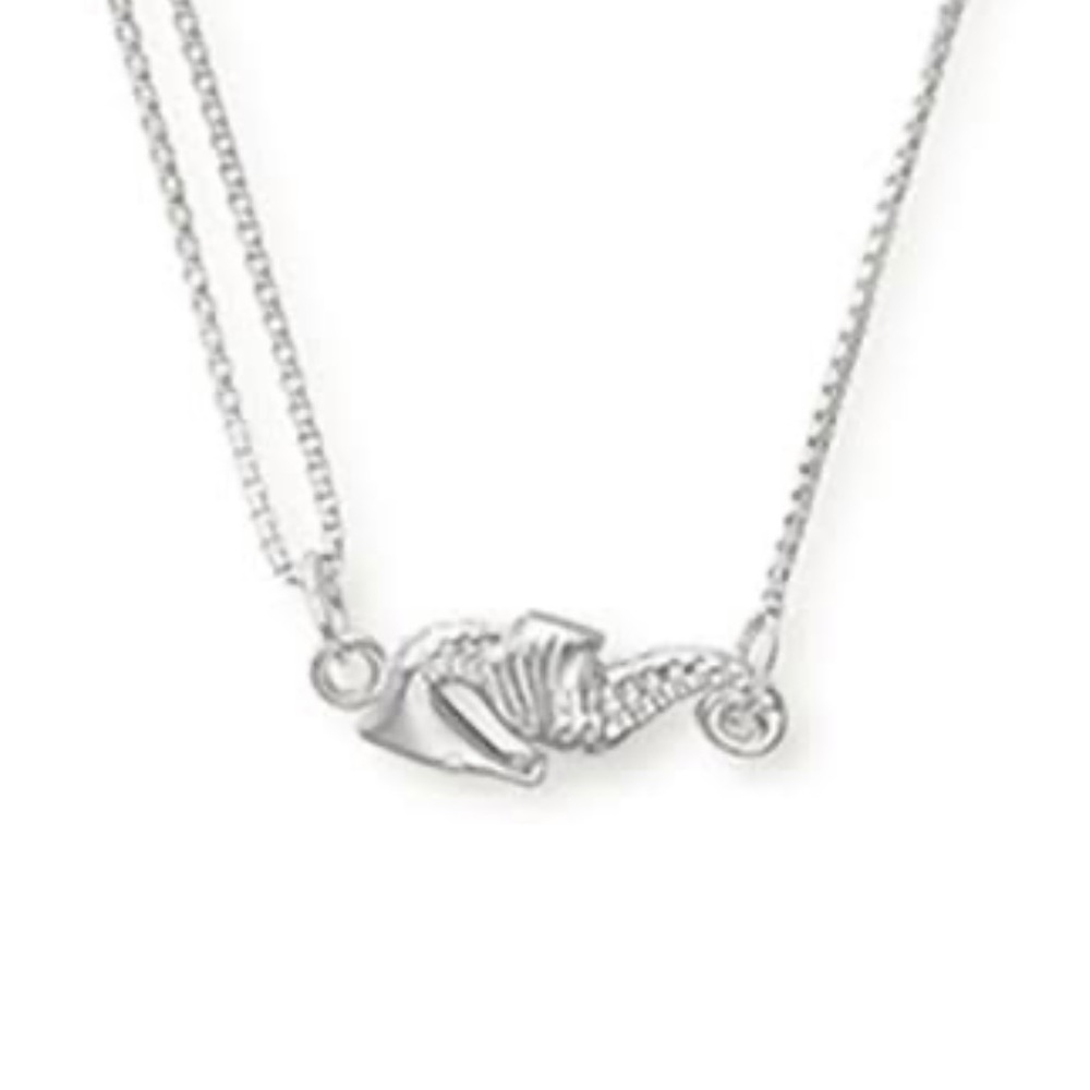 Alex and Ani sterling silver seahorse necklace